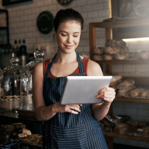 women using apple devices in the workplace