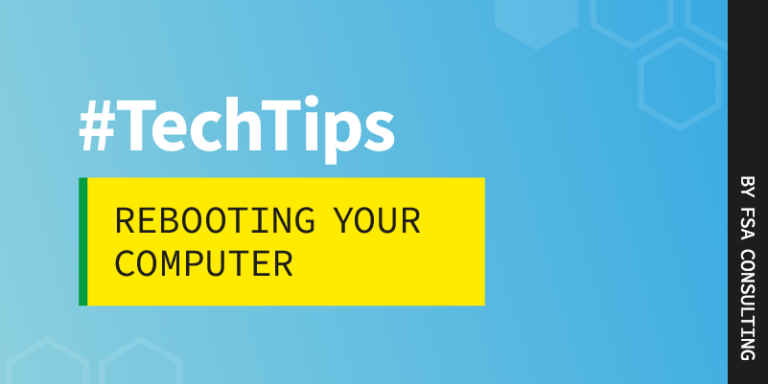 #TechTips: Reboot Your Computer